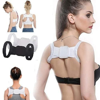 Shoulder & Back Straightener Elastic Spine Support Posture Corrector Belt - Vistora